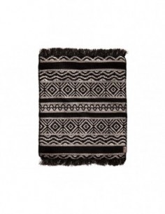 Tapis miniature noir et blanc