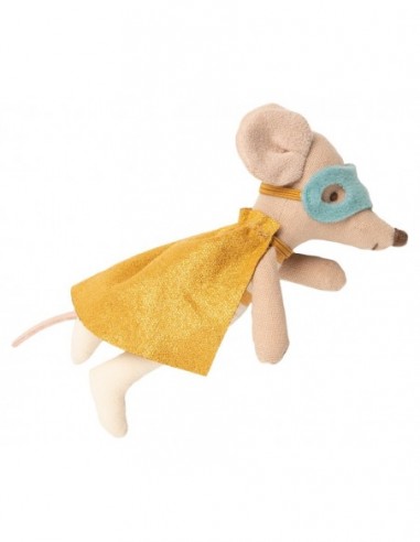 Souris Superhéro, Petit Frère dans sa valise - 10 cm Souris Superhéro, Petit Frère dans sa valise - 10 cm