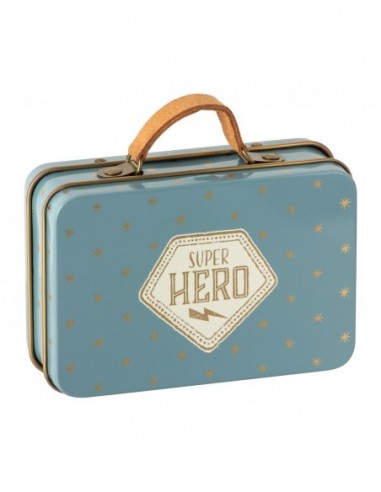 Souris Superhéro, Petit Frère dans sa valise - 10 cm Souris Superhéro, Petit Frère dans sa valise - 10 cm