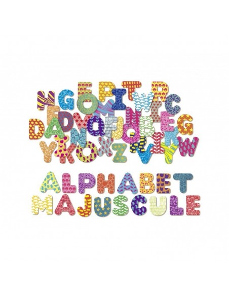 Magnets Alphabet majuscule 56 pièces