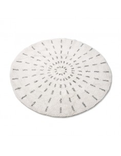 Tapis de Bain Rond  Noir et... 2