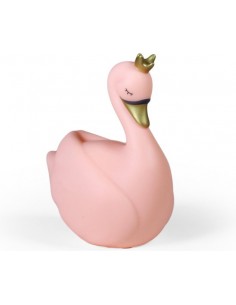 Veilleuse Cygne - 10 cm - Rose