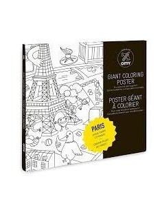 Poster géant à colorier PARIS