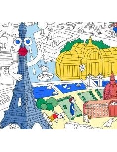 Poster géant à colorier PARIS 2